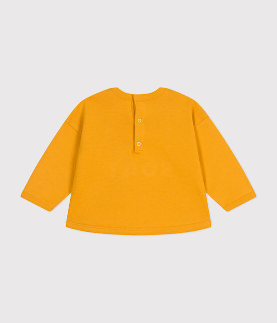 Sweatshirt in molton voor baby's geel BOUDOR