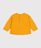 Sweatshirt in molton voor baby's geel BOUDOR