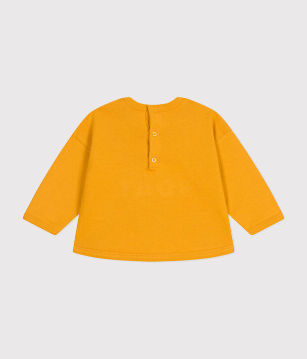 Sweatshirt en molleton b&eacute;b&eacute; jaune