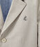 Gestreepte blazer in canvas voor jongens grijs MINERAI/wit LAIT