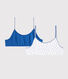 Lot de 2 brassières mini cœurs fille