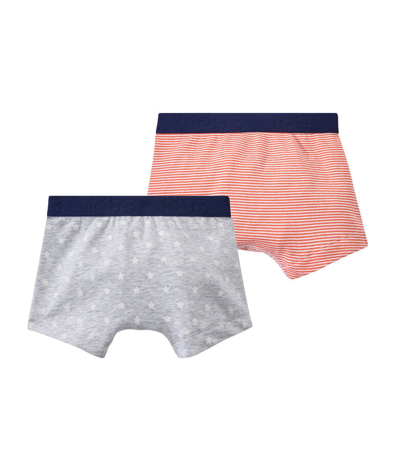 Set van 2 jongensboxershorts wit LOT
