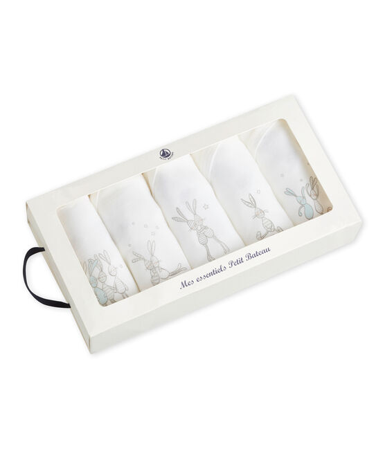 Lot de 5 bodies naissance manches longues bébé mixte variante 1