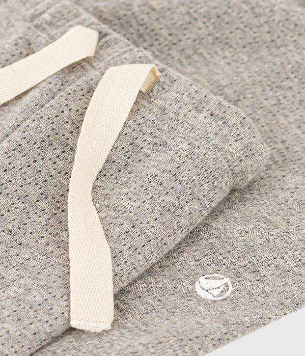 Korte pyjama in katoen voor dames grijs