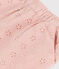 Short met Engels borduurwerk voor baby's roze SALINE
