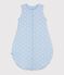 Katoenen babytrappelzakje met walvisprint TOG 2.5 blauw TOUDOU/wit MARSHMALLOW