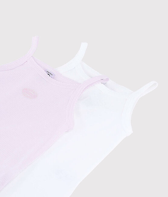 Lot de 2 chemises à bretelles petite fille en coton biologique variante 1