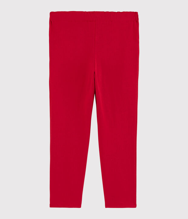 Pantalon en jersey enfant fille rouge