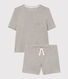 Pyjacourt en coton femme