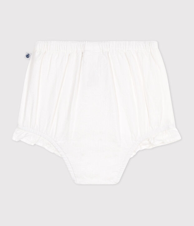 Babyblouse van seersucker wit