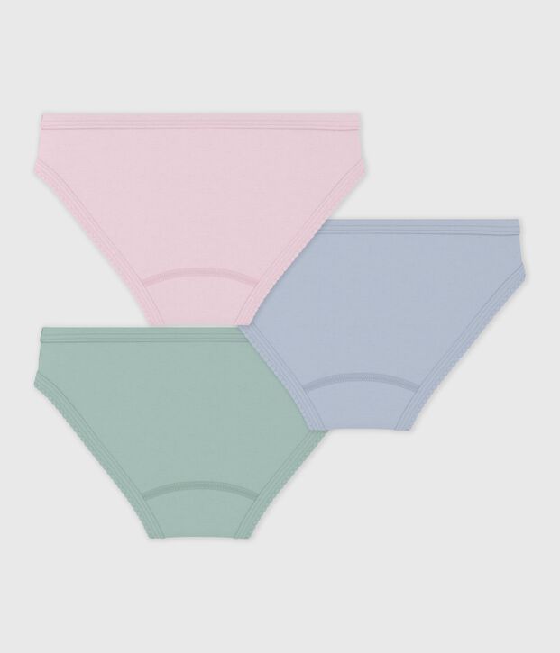 Lot de culottes enfant en coton uni multicouleur