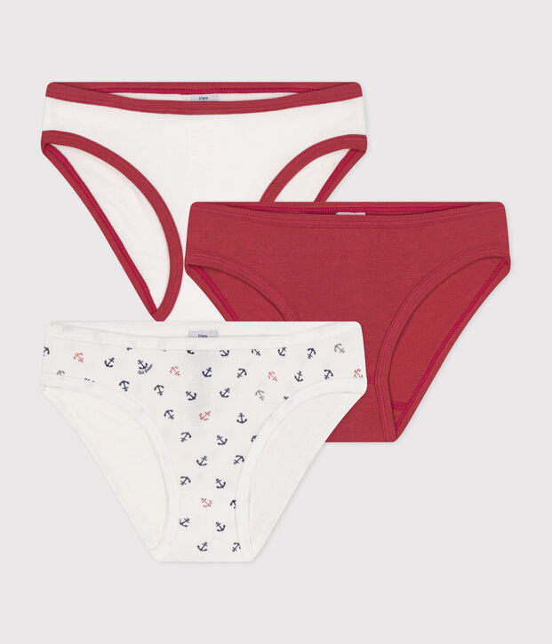 3-pack katoenen meisjesslip multicouleur