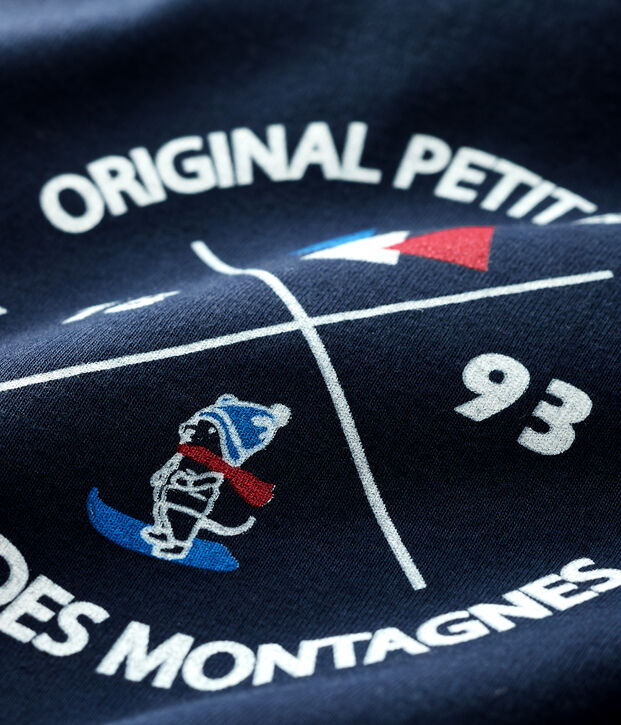 Tee-shirt b&eacute;b&eacute; gar&ccedil;on bleu marine