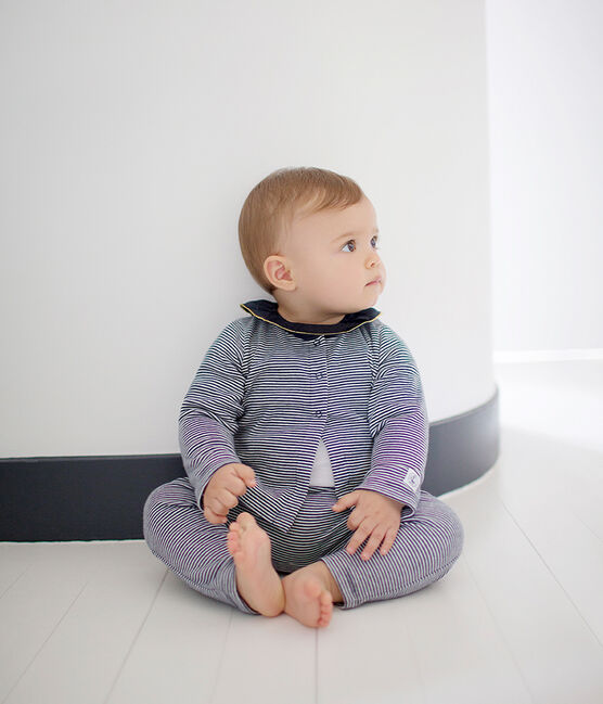 Gestreept ensemble van 3 delen voor babymeisjes variante 1