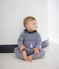 Gestreept ensemble van 3 delen voor babymeisjes variante 1