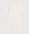 Bodyjama sans pieds en coton bébé blanc MARSHMALLOW/blanc MULTICO
