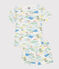 Pyjama short enfant en coton imprimé blanc MARSHMALLOW/blanc MULTICO