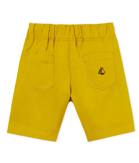 Short bébé garçon en twill vert BAMBOO