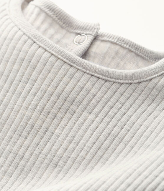 Blouse bébé fille à volants gris BELUGA CHINE