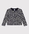 Vest in doorgestikte tubic met print voor meisjes blauw SMOKING/ AVALANCHE