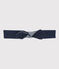 Katoenen meisjes haarband blauw SMOKING