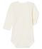 Rompertje lange mouwen babymeisje wit MARSHMALLOW/roze CHARME