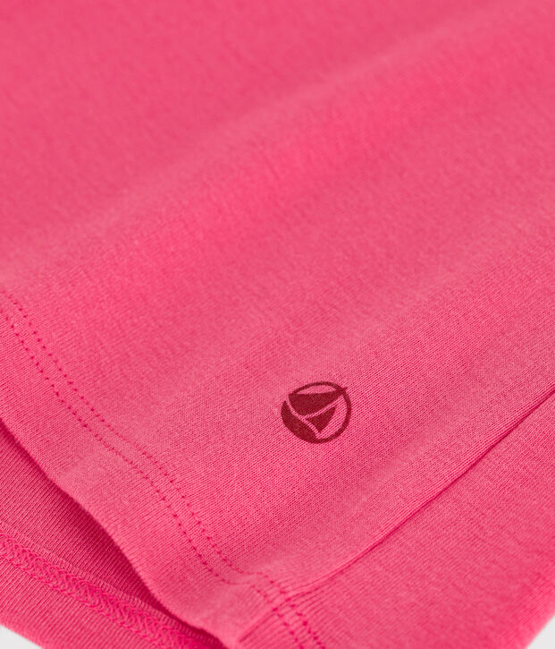 L'Iconique, gestreept katoenen T-shirt voor dames roze