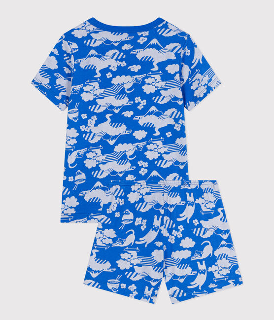 Pyjama short imprimé en coton enfant FUJI/ MARSHMALLOW