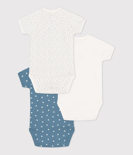Lot de 3 bodies manches courtes bébé en coton variante 1