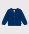 Katoenen gebreide babycardigan blauw INCOGNITO