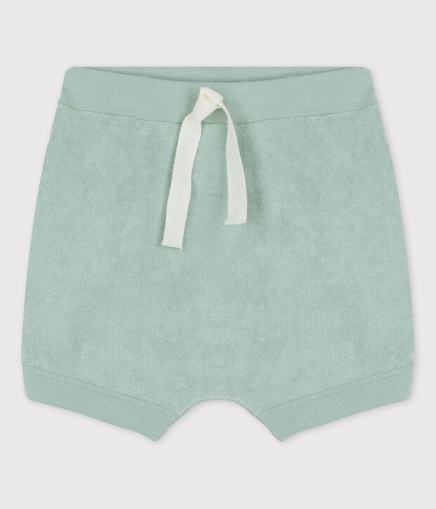 Short en bouclette &eacute;ponge b&eacute;b&eacute; vert