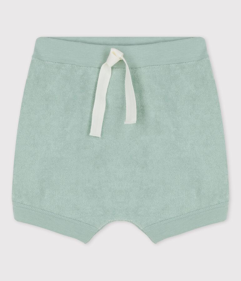 Short en bouclette &eacute;ponge b&eacute;b&eacute; vert