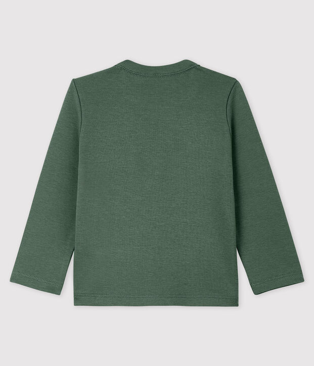 Katoenen T-shirt met lange mouwen voor babyjongens groen