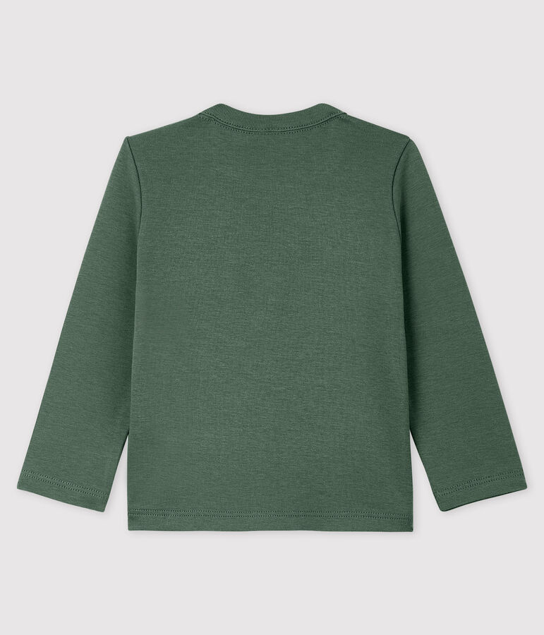 Tee-shirt manches longues en coton b&eacute;b&eacute; gar&ccedil;on vert