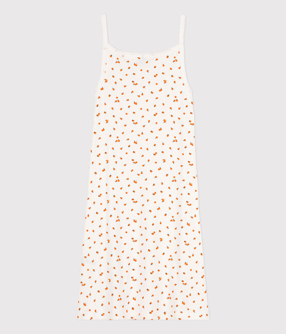 Nuisette orangettes en coton femme blanc MARSHMALLOW/blanc MULTICO