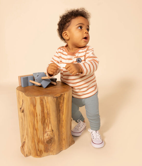 Katoenen legging voor baby's groen PAUL