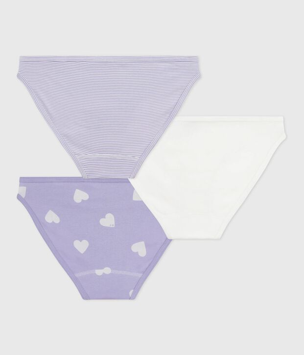 Setje met 3 katoenen damesslips multicouleur