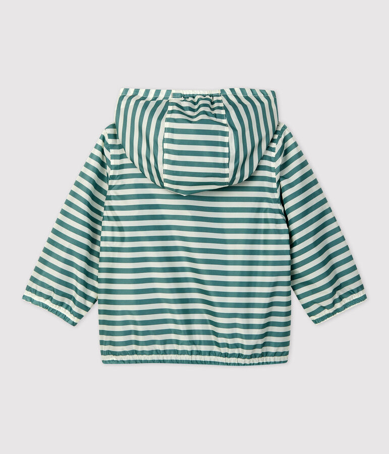 Windstopper van gerecycleerd polyester voor baby's groen BRUT/wit AVALANCHE