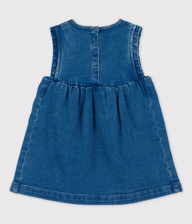 Robe en denim &eacute;coreponsable b&eacute;b&eacute; bleu