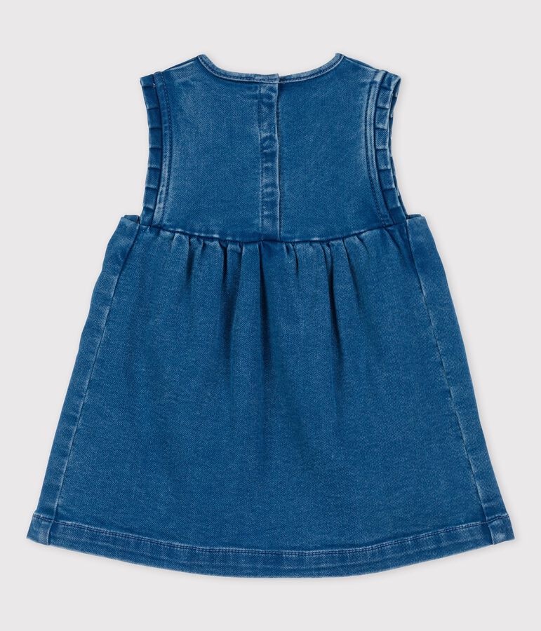 Ecovriendelijke denim babyjurk blauw