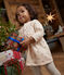 Jurk in tubic met sterrenprint voor baby's beige AVALANCHE/ ARGENT
