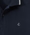 Herenpolo met korte mouwen blauw SMOKING