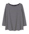 Top femme rayé en jersey lourd bleu SMOKING/beige COQUILLE