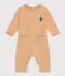 Lang pakje van molton voor baby's beige TOURONE