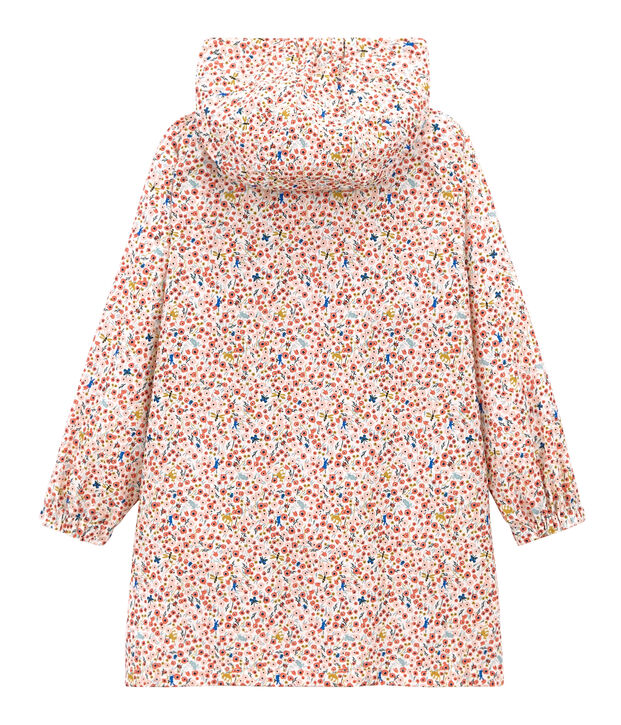 Coupe-vent enfant fille blanc/multicouleur