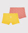 Lot de 2 shorties fleurs petite fille en coton variante 1