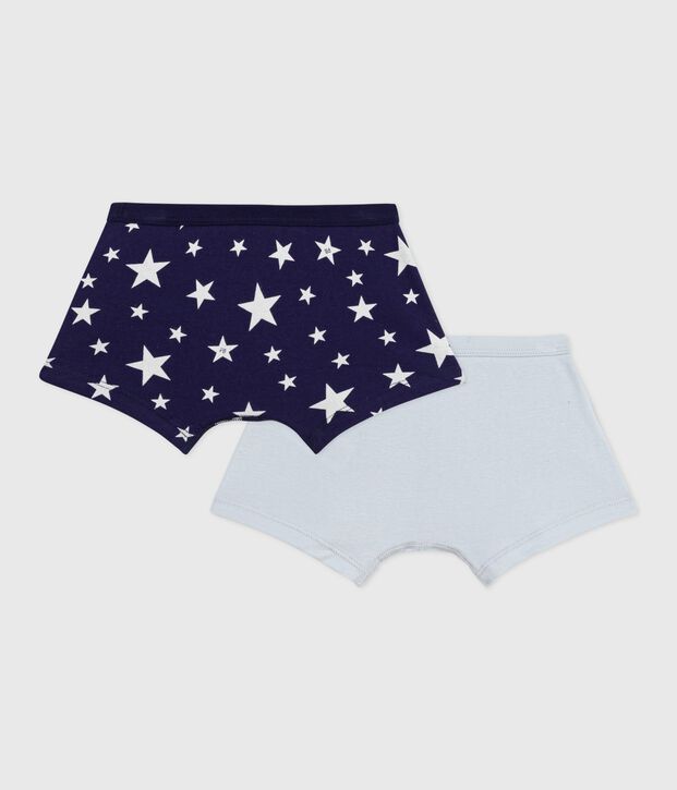 Setje met katoenen boxershorts met omhulde tailleband en sterretjesprint multicouleur