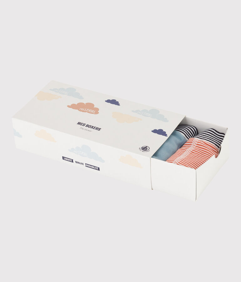 Lot de 5 boxers nuages en coton petit gar&ccedil;on multicouleur