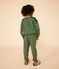 Sweatshirt in fleece voor jongens groen CROCO