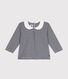 Blouse avec col en coton bébé